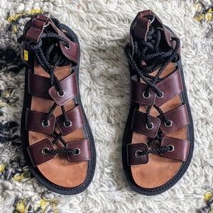 Brown/ Tan Dr. Martens Jasmine Analine Sandals